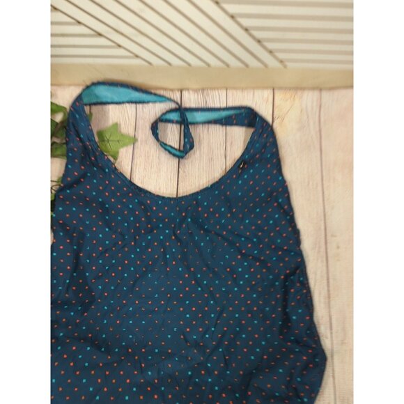 Nike Mesh Shoulder Reversible Sports Gym Workout Beach Bag Tote Blue Teal Logo - Picture 4 of 8